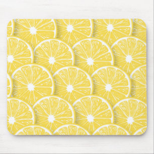 Lemon slices mouse pad