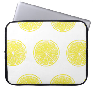 Lemon slices pattern design laptop sleeve