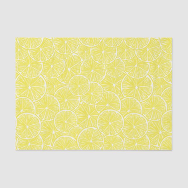 Lemon slices pattern design tissue paper (Front)