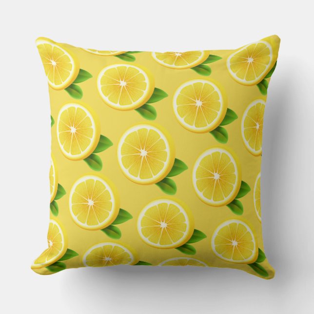Lemon Slices Pillow (Front)