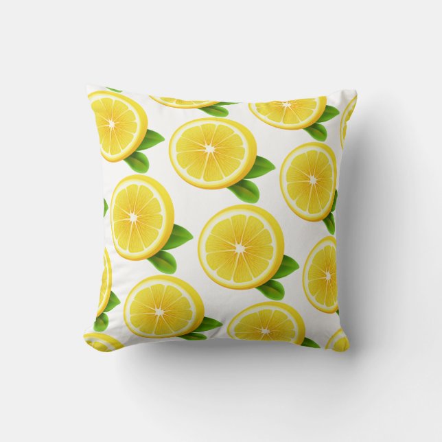Lemon Slices Pillow (Front)