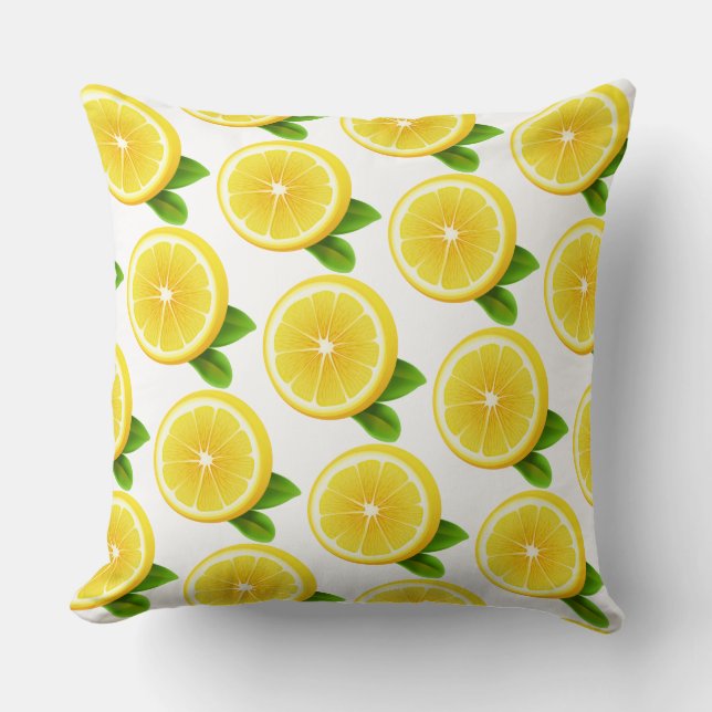 Lemon Slices Pillow (Front)