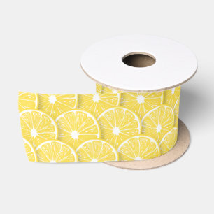 Lemon slices satin ribbon