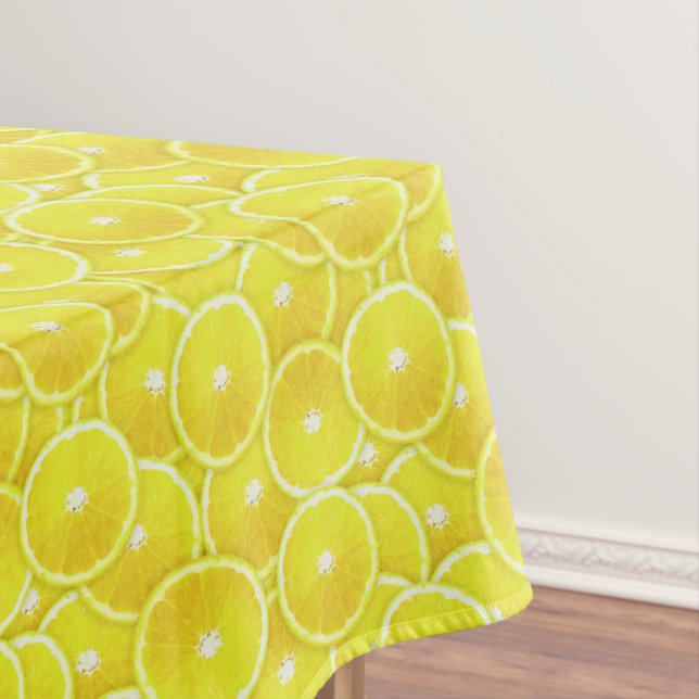Lemon slices tablecloth (In Situ)