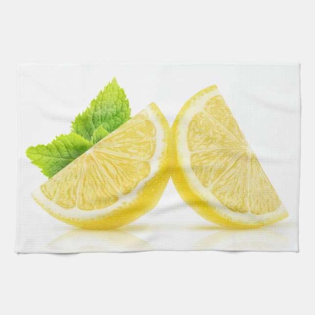Lemon slices tea towel (Horizontal)