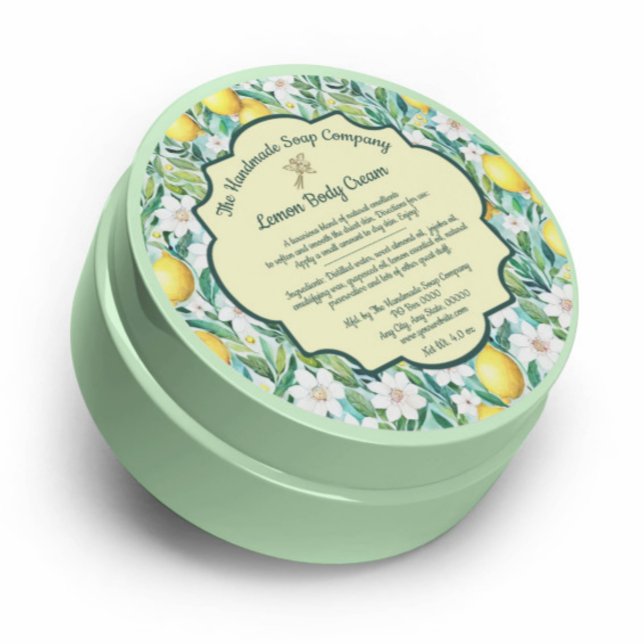 Lemon Soap, Cosmetics, and Bath Products Label - 2 (Creator Uploaded)