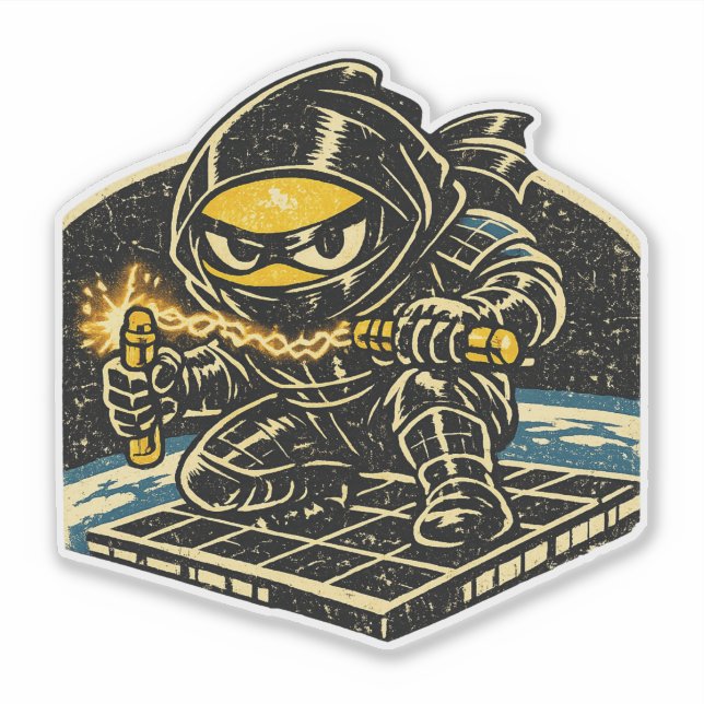 Lemon Solar Shinobi — Vintage Space Ninja  (Front)