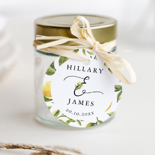 Lemon Sorrento Mediterranean Wedding  Favour Tags