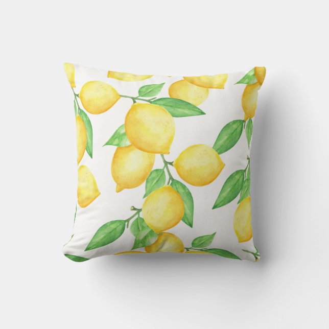 Lemon Splash 16x16 Cushion (Front)