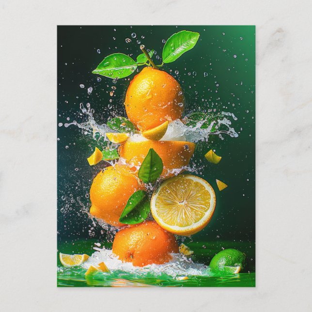 Lemon Splash Postcard (Front)