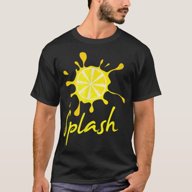 Lemon Splash Summer Fruit Drink Lemonade T-Shirt (Front)
