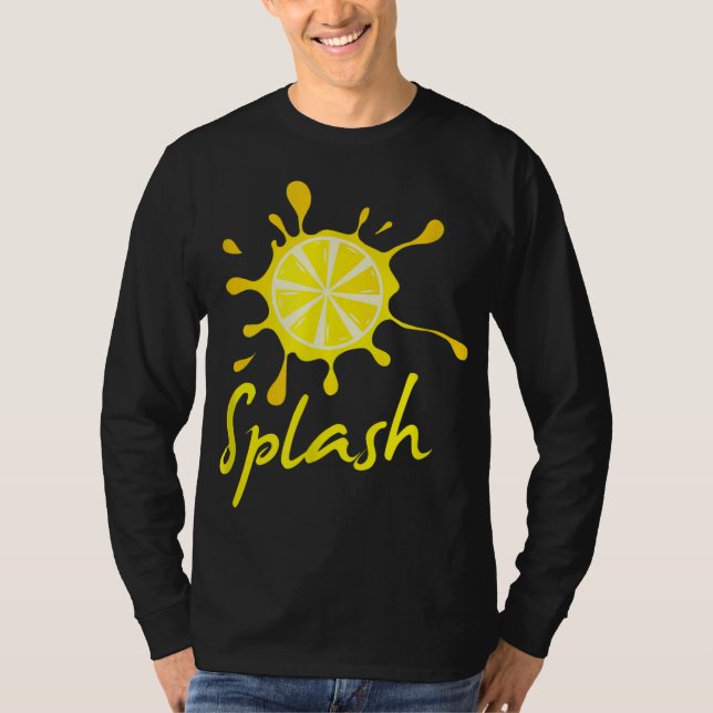 Lemon Splash Summer Fruit Drink Lemonade T-Shirt (Front)