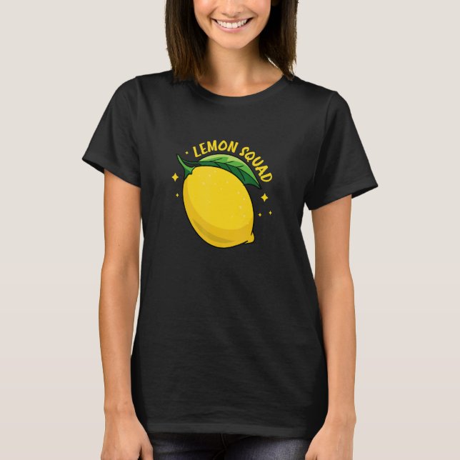 Lemon Squad Lemonade Citrus Fruits Summer T-Shirt (Front)