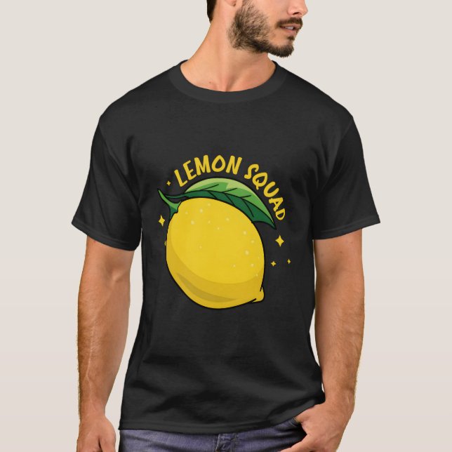 Lemon Squad Lemonade Citrus Fruits Summer T-Shirt (Front)