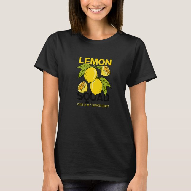 Lemon Squad  Lemonade Summer Citrus Fruit T-Shirt (Front)