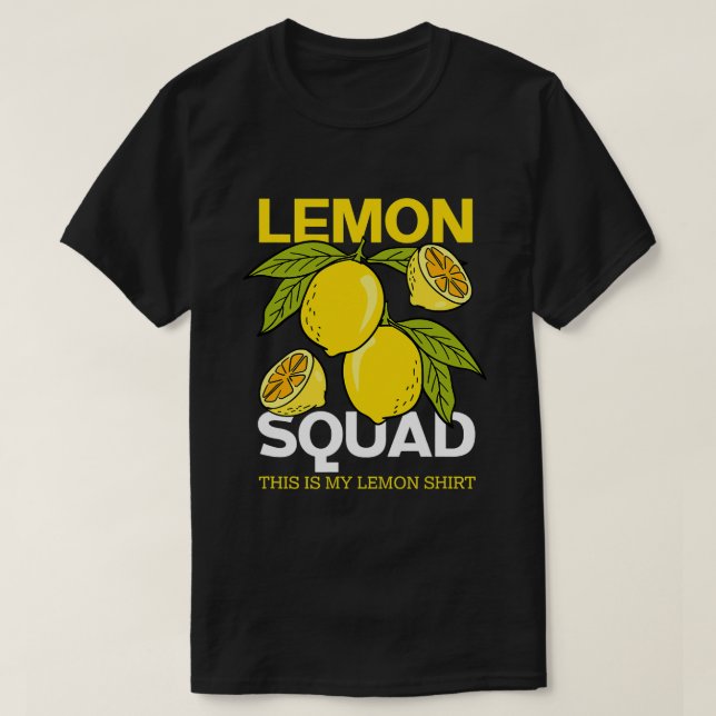 Lemon Squad Lemonade Summer Fruits Juice T-Shirt (Design Front)