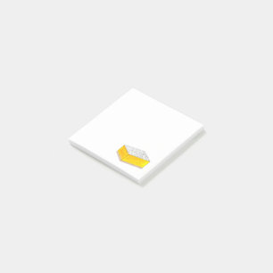 Lemon Square Bar Pastry Dessert Bake Sale Yellow Post-it Notes