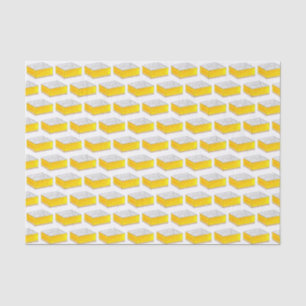 Lemon Square Bar Pastry Dessert Bake Sale Yellow Tissue Paper