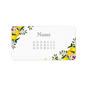 Lemon Squeeze Anniversary Name Label