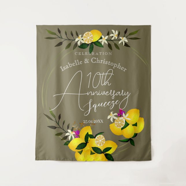 Lemon Squeeze Anniversary Tapestry (Front)
