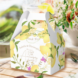 Lemon Squeeze Anniversary Thank You Favour Box