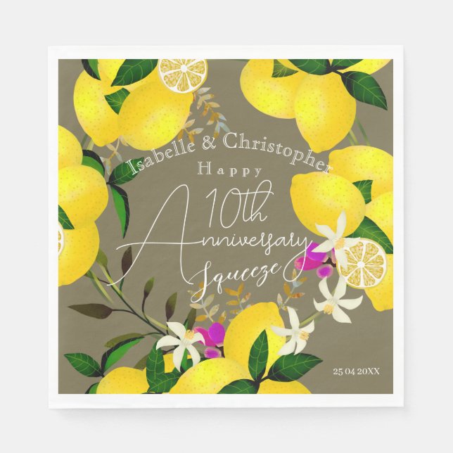 Lemon Squeeze Napkin (Front)