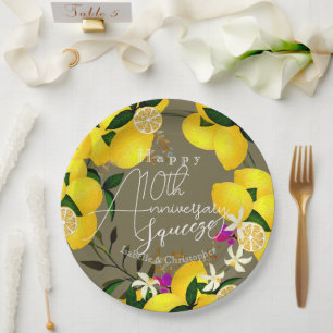 Lemon Squeeze  Paper Plate