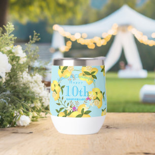 Lemon Squeeze Wedding Anniversary Blue