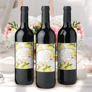 Lemon Squeeze  Wine Label