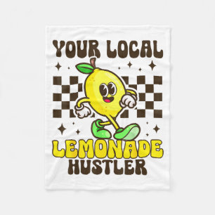 Lemon Stand Funny Lemonade Entrepreneur for Boys Fleece Blanket