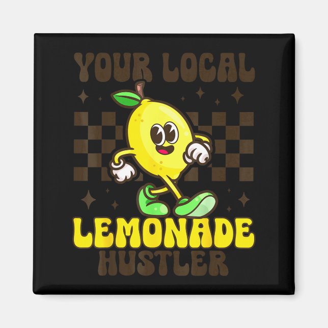 Lemon Stand Funny Lemonade Entrepreneur for Boys Magnet (Front)