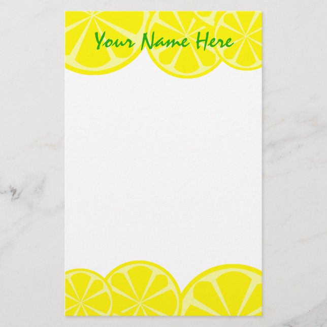 Lemon Stationery (Front)
