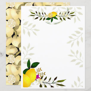 Lemon Stationery Paper