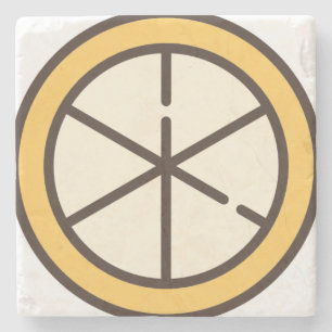 lemon stone coaster