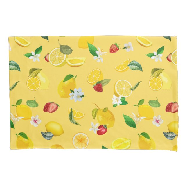 Lemon & Strawberry 3 Pillowcase (Front)