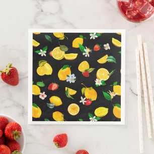 Lemon & Strawberry 5 Napkin