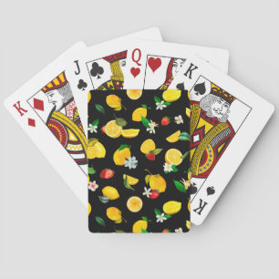 Lemon & Strawberry 5 Playing Cards