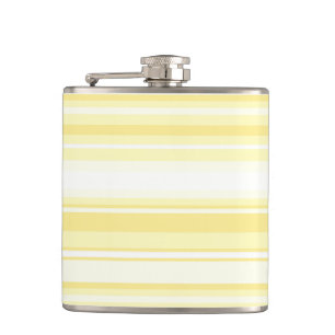 Lemon stripes hip flask