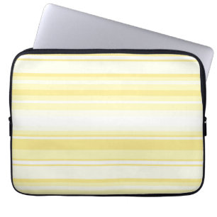 Lemon stripes laptop sleeve