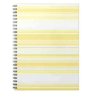 Lemon stripes spiral notebook