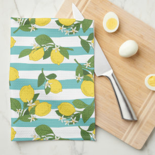 Lemon Stripes Tea Towel