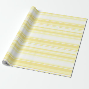 Lemon stripes wrapping paper