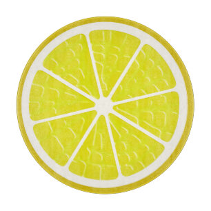 Lemon Stylized Fruit Slice Cutting Board