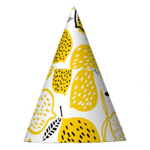 Lemon Summer Design Vintage Illustration Party Hat