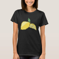 Lemon Summer Fruit with Green Leaves Vegan Vegetar