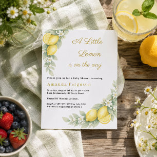Lemon summer garden Baby Shower invitation