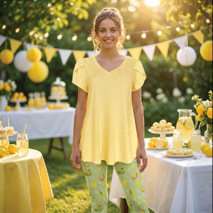 Lemon Summer Pattern Leggings
