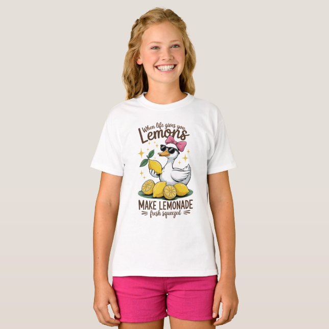 Lemon Summer Quote  T-Shirt (Front Full)