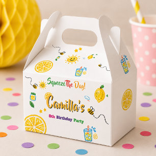 Lemon Summer Theme Kids Birthday Favour Box