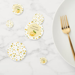Lemon Sweet One 1st Birthday Confetti